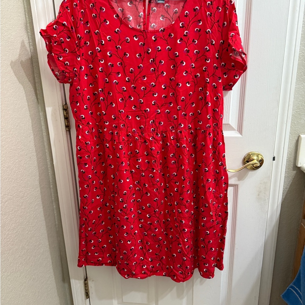 Red Floral Dress